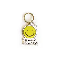 Smiley Enamel Keychain