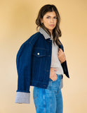 River Contrast Denim Jacket Indigo
