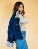 River Contrast Denim Jacket Indigo