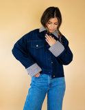 River Contrast Denim Jacket Indigo
