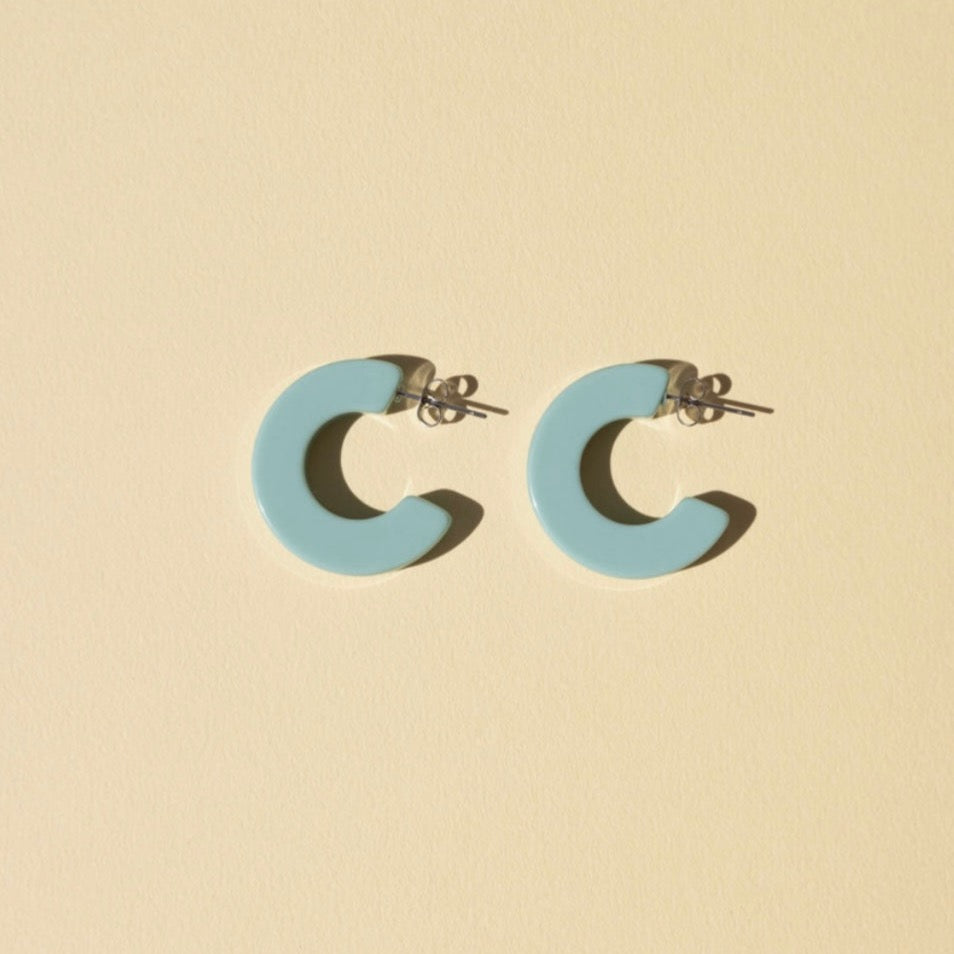 NAT + NOOR - Ray Hoop Earrings - Turquoise