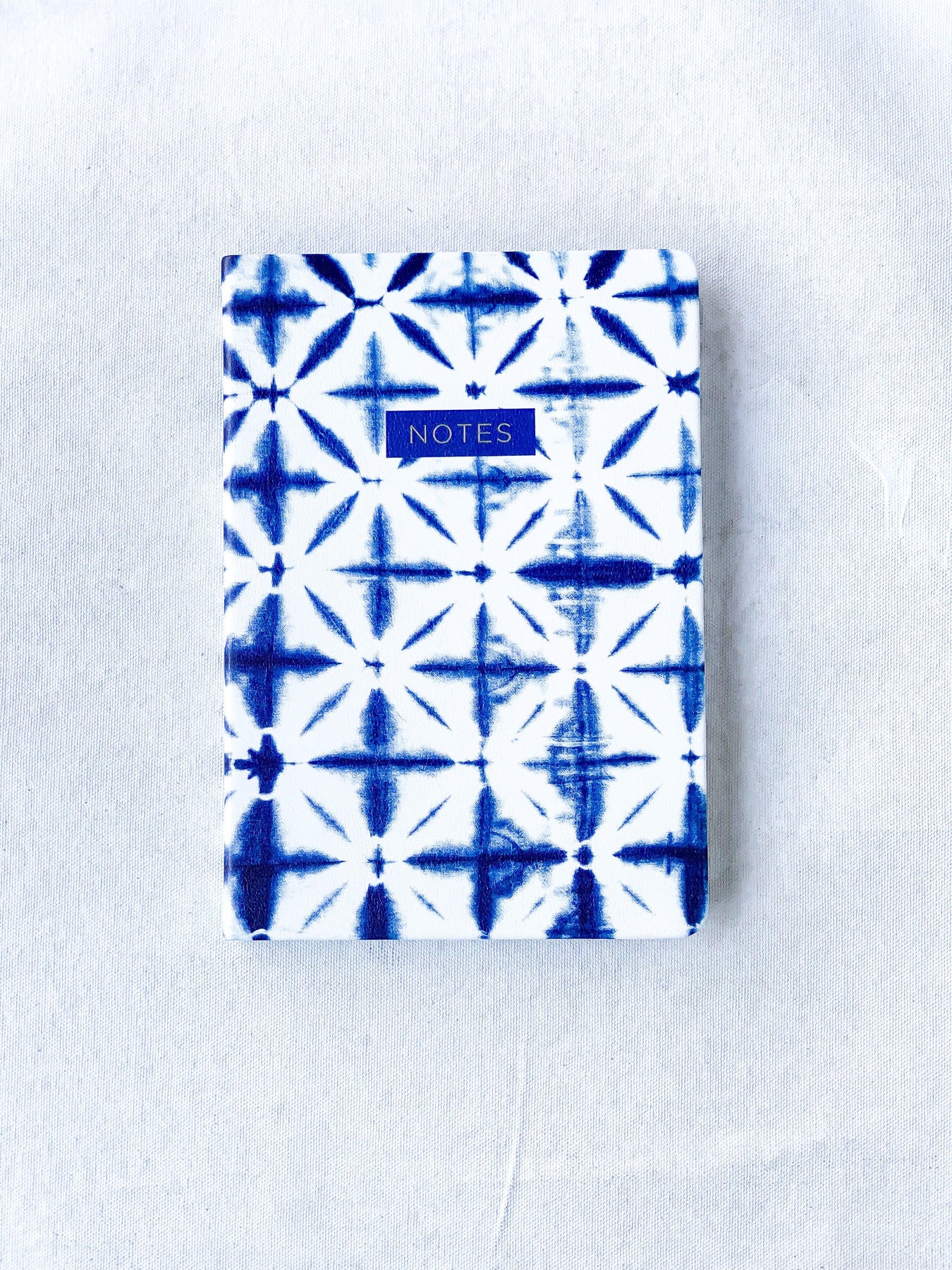 Blue Shibori Crosshatch Journal - The Foundry