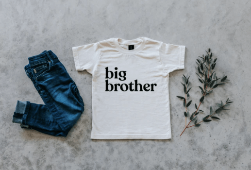 Big Brother Tee - Ivory & Black - The Foundry